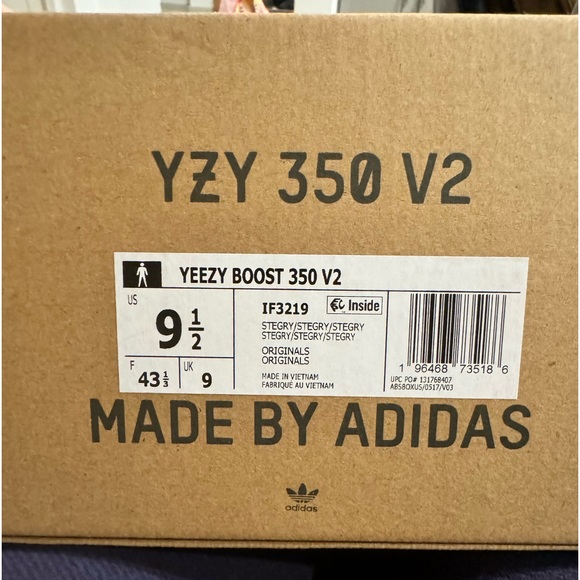 BRAND NIB Yeezy Boost 350 V2 in Steel Grey Sz 9.5 (Yzy by Adidas) - Picture 7 of 16